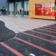 Commercial brick paving